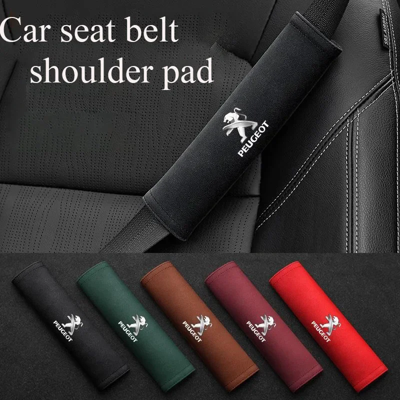 

Universal Car Safety Belt Shoulder Cover Pad For Peugeot GT GTline Rifter 206 306 208 301 307 308 406 408 508 2008 3008 607 4008