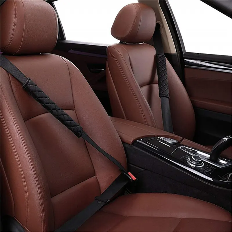 Comfortable and Adjustable Seat Belt Covers in Soft Velvet Fabric for Car Truck SUV Backpacks Seat Belt Covers
