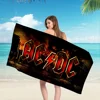 A-ACDC Microfiber Blanket Quick Drying Beach Towels Oversized Printing Super Absorbent Pool Towel Blanket 3