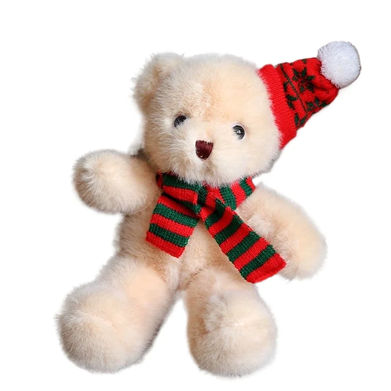 Plush Christmas Tree Animal Collection - Ultra-Soft Eyelid Bear&Forest Friends Set,Festive Decorative Gift for Stocking Stuffers