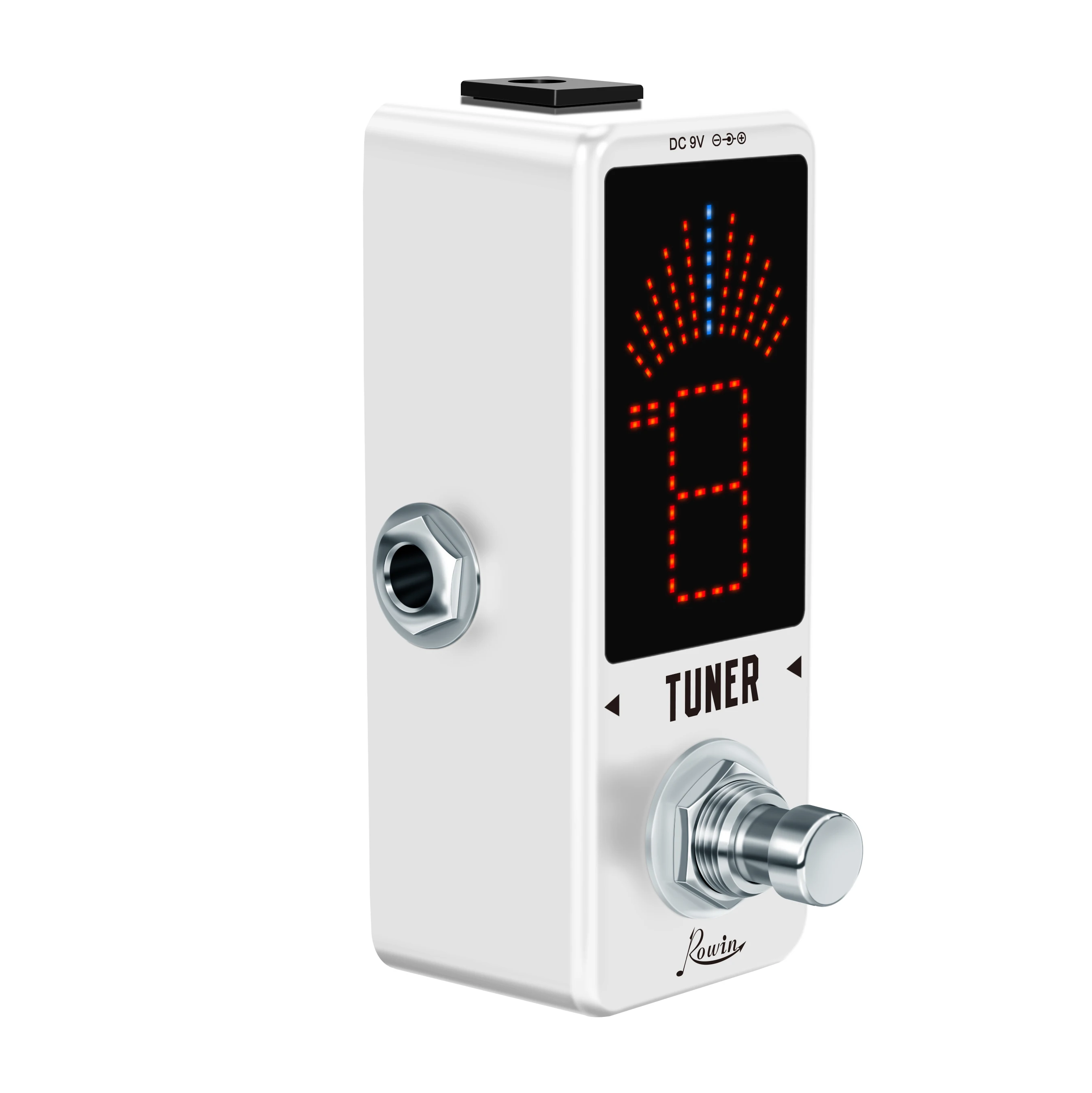 Guitar Tuner Rowin LT-910 Mini Chromatic Tuner Pedal Effect LED Display True Bypass for Electric Bass
