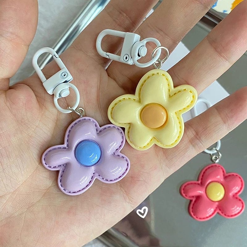 Süßigkeiten Farbe Schlüssel anhänger niedliche Farbe Blume Anhänger Schlüssel anhänger Dekor Schmuck Tasche Kopfhörer Fall Anhänger DIY Zubehör Auto Schlüssel ring