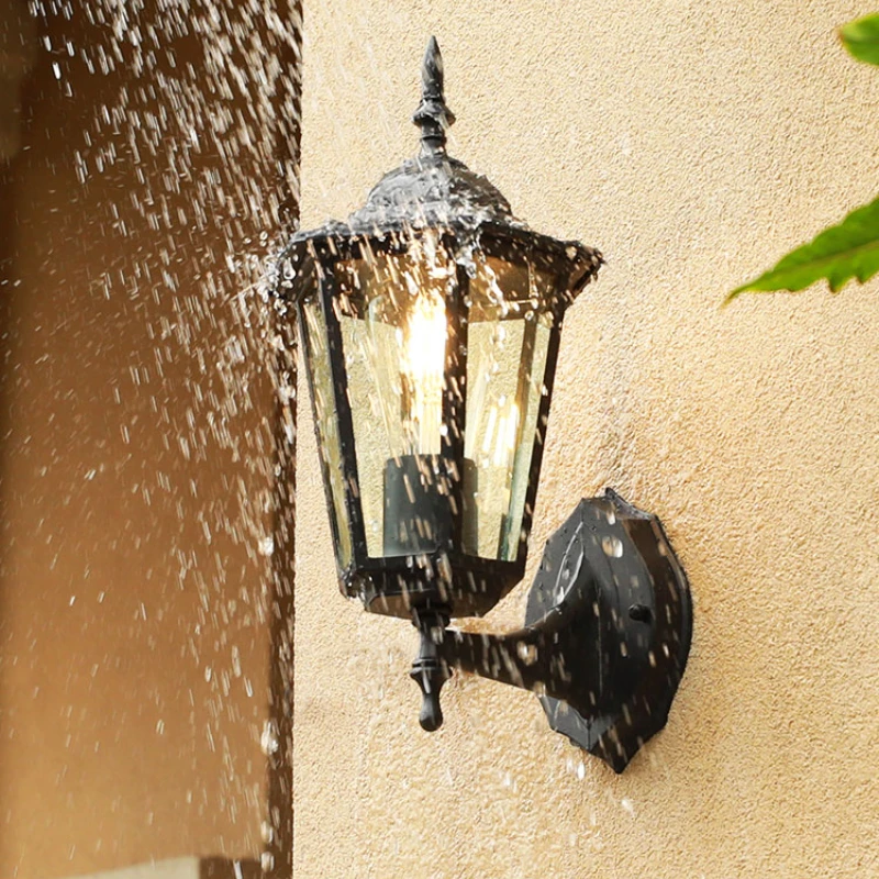 Retro Outdoor Wall Lights Nordic Corridor Balcony Wall Lights Waterproof Garden Outdoor Decorative Modern
