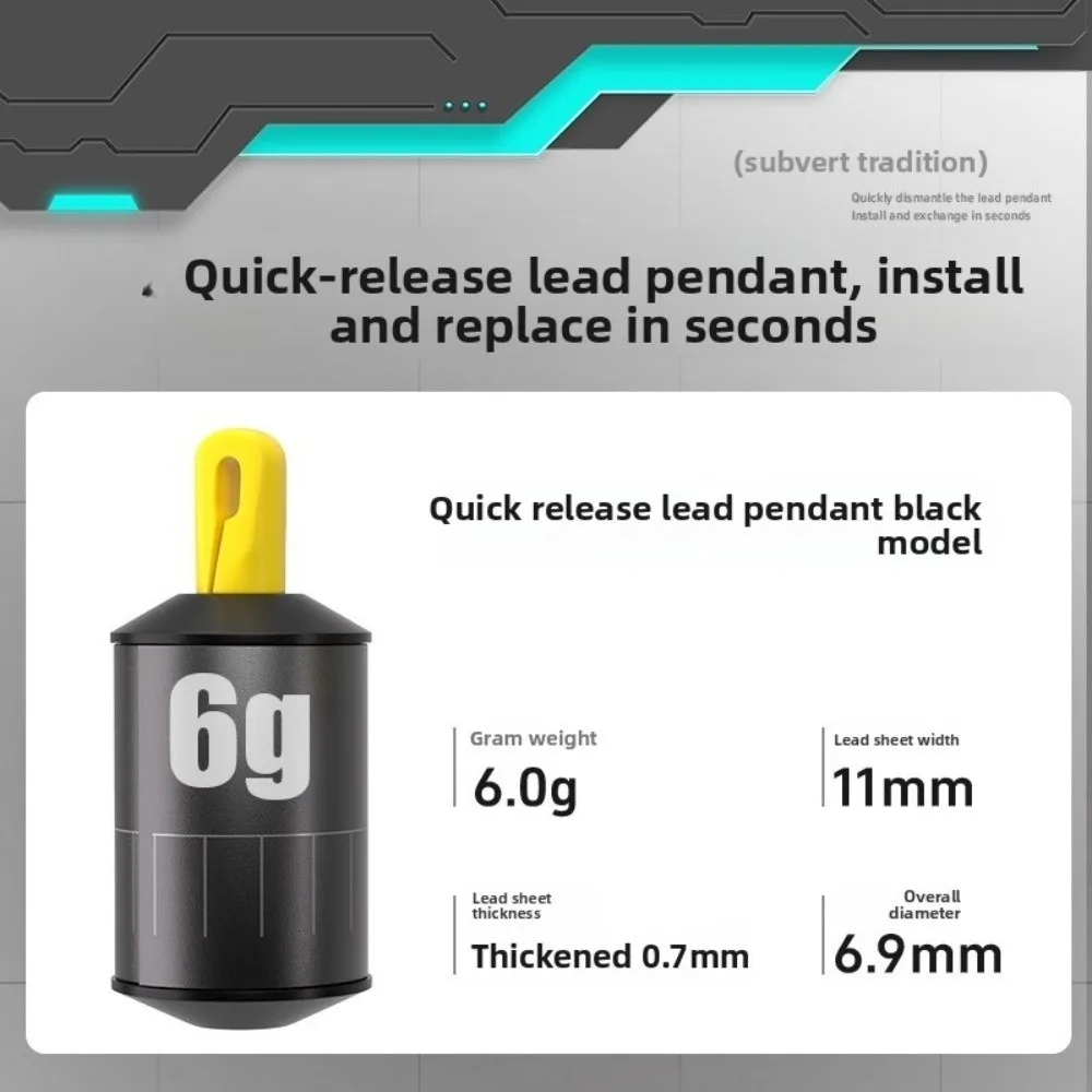 Compact Weight Fishing Weights Kit Cylindrical Design Scale Markings Fishing Tackle Water Drop Shape Cylindrical Scale