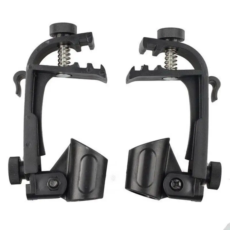 

2pcs Drum Mount Microphone Clamp Holder With Screws Flexible Adjustable Clip-on Drum Mount Stand Accessories