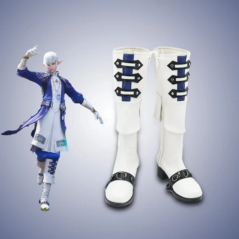 

Anime Game FINAL FANTASY Alphinaud Leveilleur Cosplay Boots Shoes Halloween Carnival Party Costume