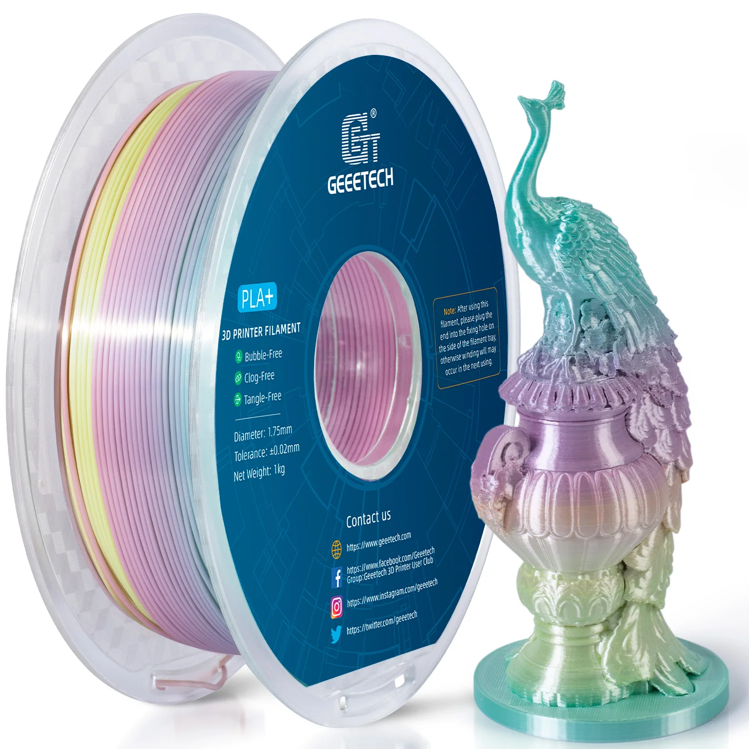 Premium Silk PLA 3D Printing Filament - 1kg Spool, 1.75mm - Vacuum-Sealed