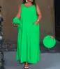 New Solid-Color Dresses For Women In Spring And Summer From Europe And America