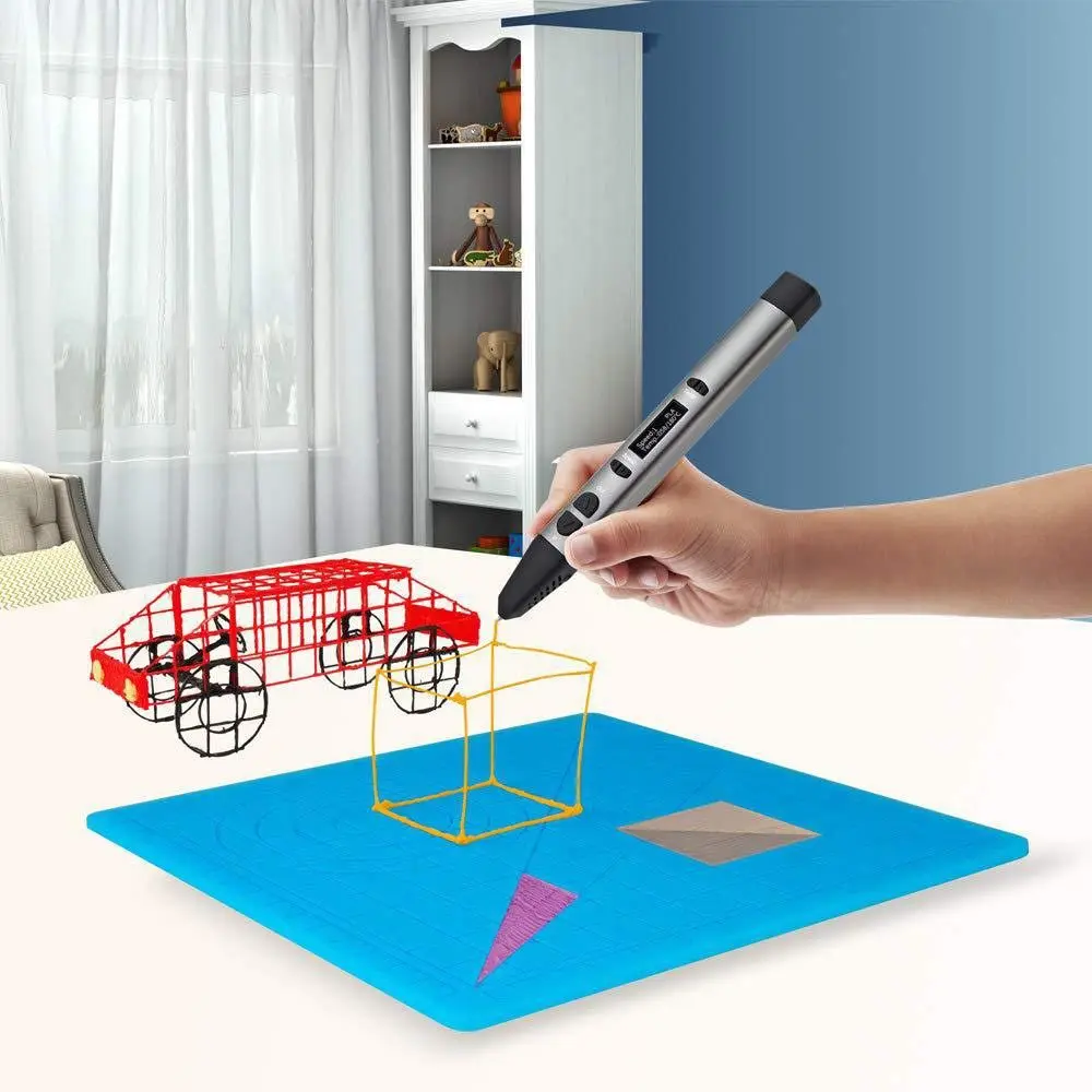Impressão 3d Mat Durável Flexível Template Desenho Ferramentas Protetores de Dedo 3d Pen Mat Silicone Pad 3d Pen Stencils - Imagem 5
