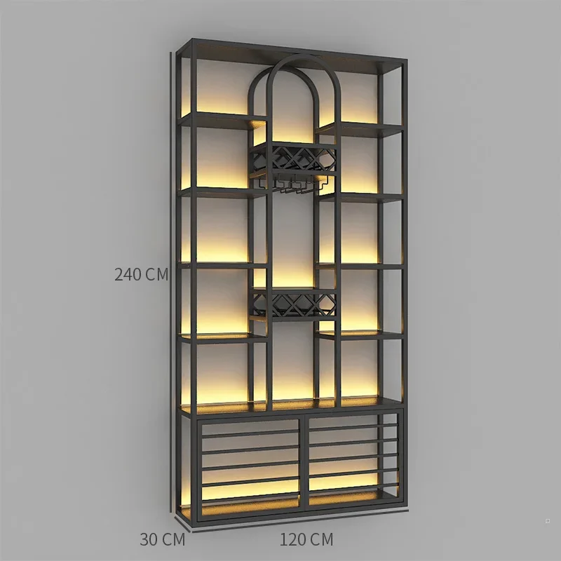 Mobile Bar Of Bartender Furniture House Wine Showcase Cabinet Living Room Fridge Dual Zone Display Modern Storage Tall Home Rack