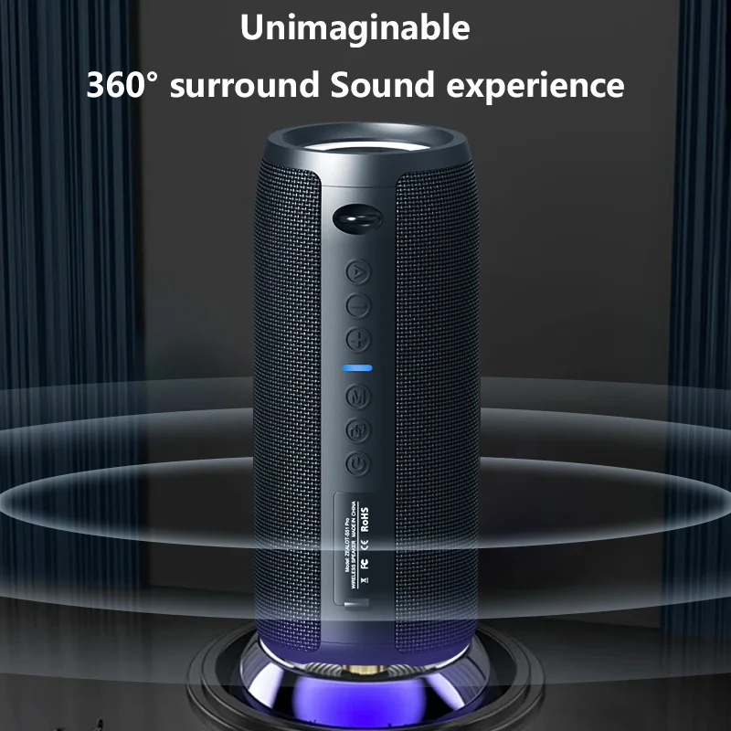 ZEALOT S51 Pro 40W Wireless Speakers portable speaker audio speaker for Outdoor Portable Subwoofer Speaker Waterproof IPX 6 Dual Pairing 5200mAh Battery