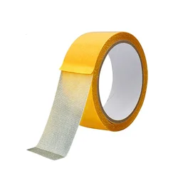 Ultra Thin Heavy - Duty Waterproof Transparent Mesh Adhesive Tape - 50mm (YELLOW)