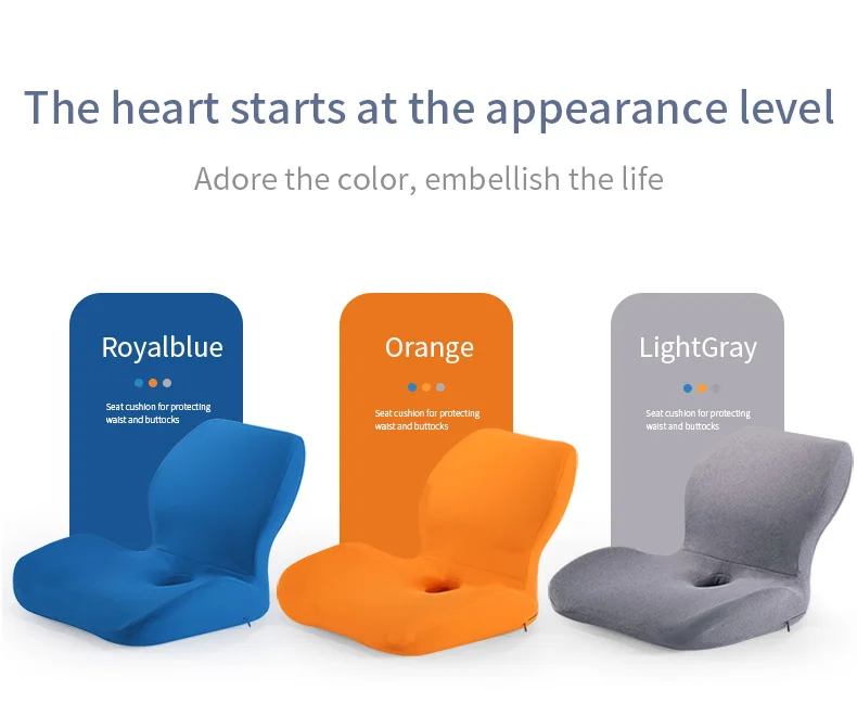 Comfort Seat Back Cushion Memory Foam Chair Cushion For Back Waist Pain Relief Protect Lumbar Cushion Orthopedic Pillow Car Seat