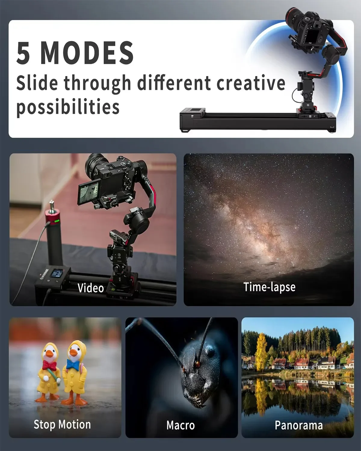 IFOOTAGE Shark Slider Nano II 460 660 Motorized Camera Aluminum Alloy Dolly Long Version Track Video Stabilizer Rail Panorama