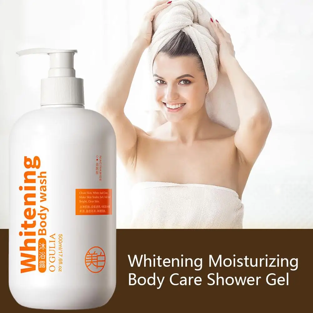 

500ml Whitening Body Wash Long-Term Skin Whitening Moisturizing Body Care Shower Gel