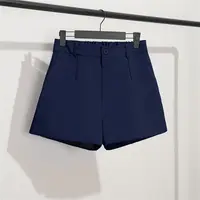 Solid Casual Elegant Trendy OL Office Lady Short Women's Pants Korean Sweet Fashion Elastic Waist Basic All-match Loose Shorts - Image 4