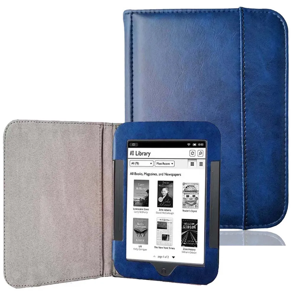 Premium Leather Cover Case for Nook Simple Touch eBook Reader