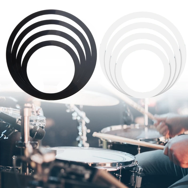 N0HA Drum Percussion Accessories Drum Mute Pads for Drums Tone Control Mute Rings Muffler Rings Silencers