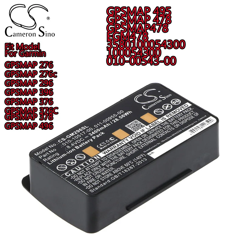 Aviation Gps Garmin Replacement Garmin GPSMAP Battery GPSmap 376c - Compatible With Garmin Battery Snap