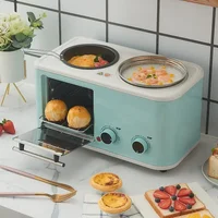 5L 4 In 1 Breakfast Mini Bread Maker Toaster Oven Omelet Non-Stick Frying Pan Boiled Egg Hot Pot Boiler 1