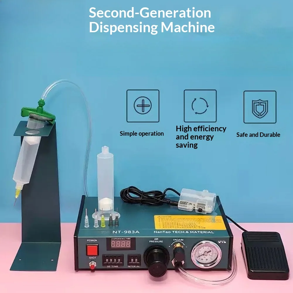983A 220V 자동 접착제 디스펜서 기계 정밀 디스펜싱 컨트롤러 접착제 기계 디지털 제어 드립 접착제 디스펜서 기계