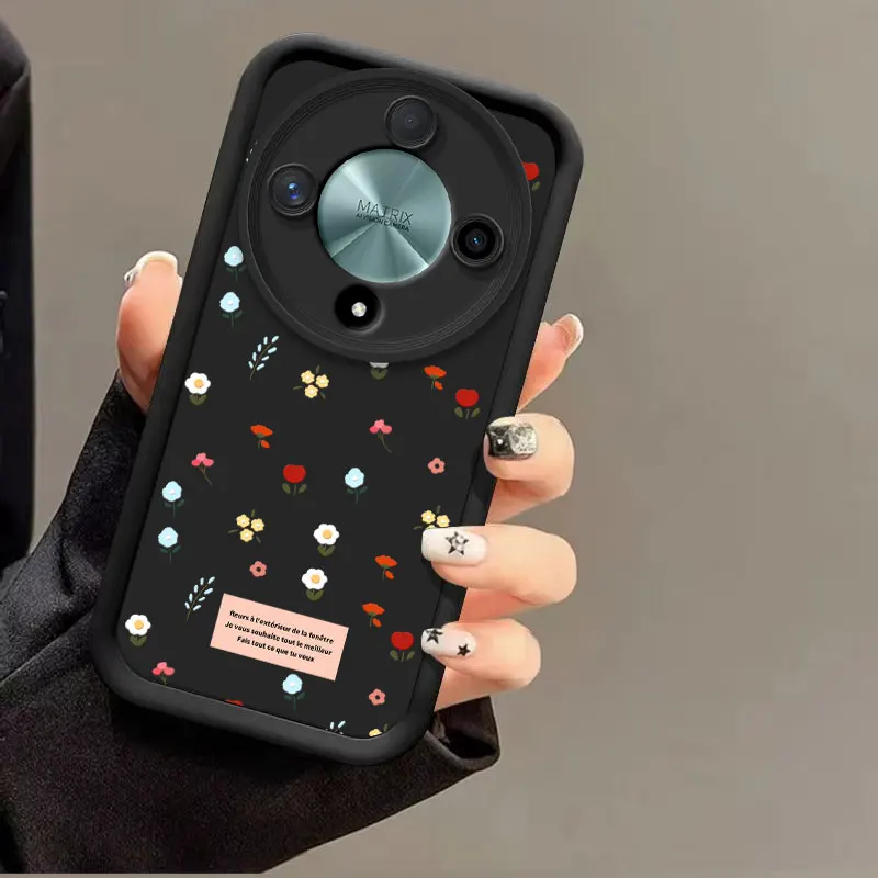 Romantic Flower Shockproof Soft Silicone TPU Protective Case