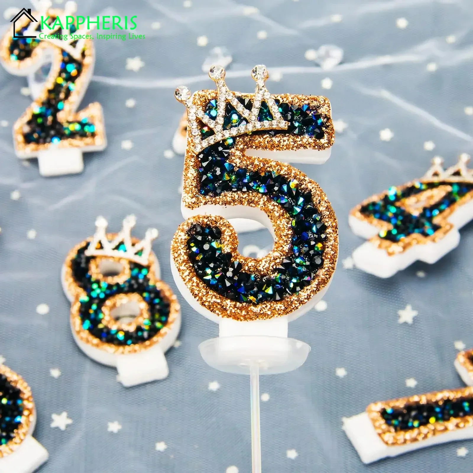 Candela Compleanno e Anniversari numero 0 colore oro 7 cm Candela Compleanno e Anniversari numero 0 colore oro 7 cm