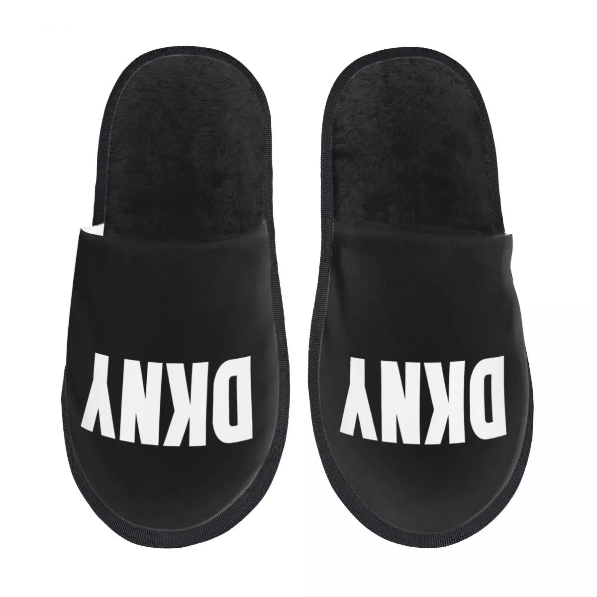 

Fashion DKNYs House Cotton Slippers Indoor Soft Household Fur Slides Slippers Non-slip