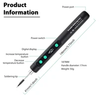 C211 Wireless Soldering Iron Portable 5V 15W built-in battery with Three-Level Temperature Control Wireless Mini Soldering Tool - Image 6