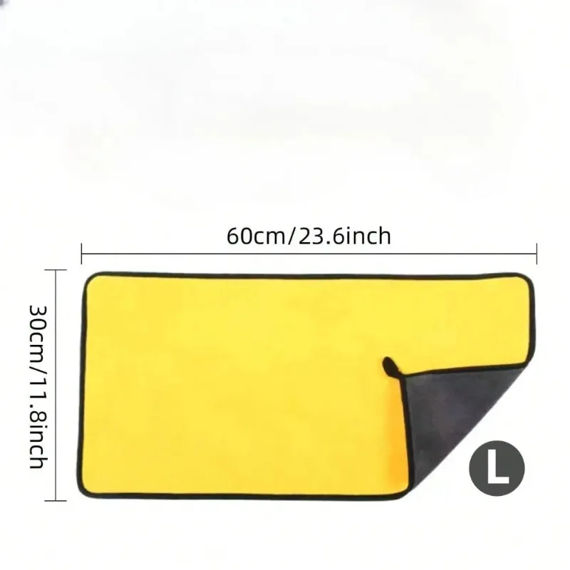 Si Double Layer Soft Microfiber Towels 30x60cm Car Use