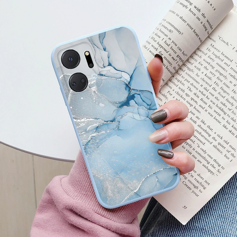 Marble Stone Texture Protective Silicone Case - Fashionable Back Cover