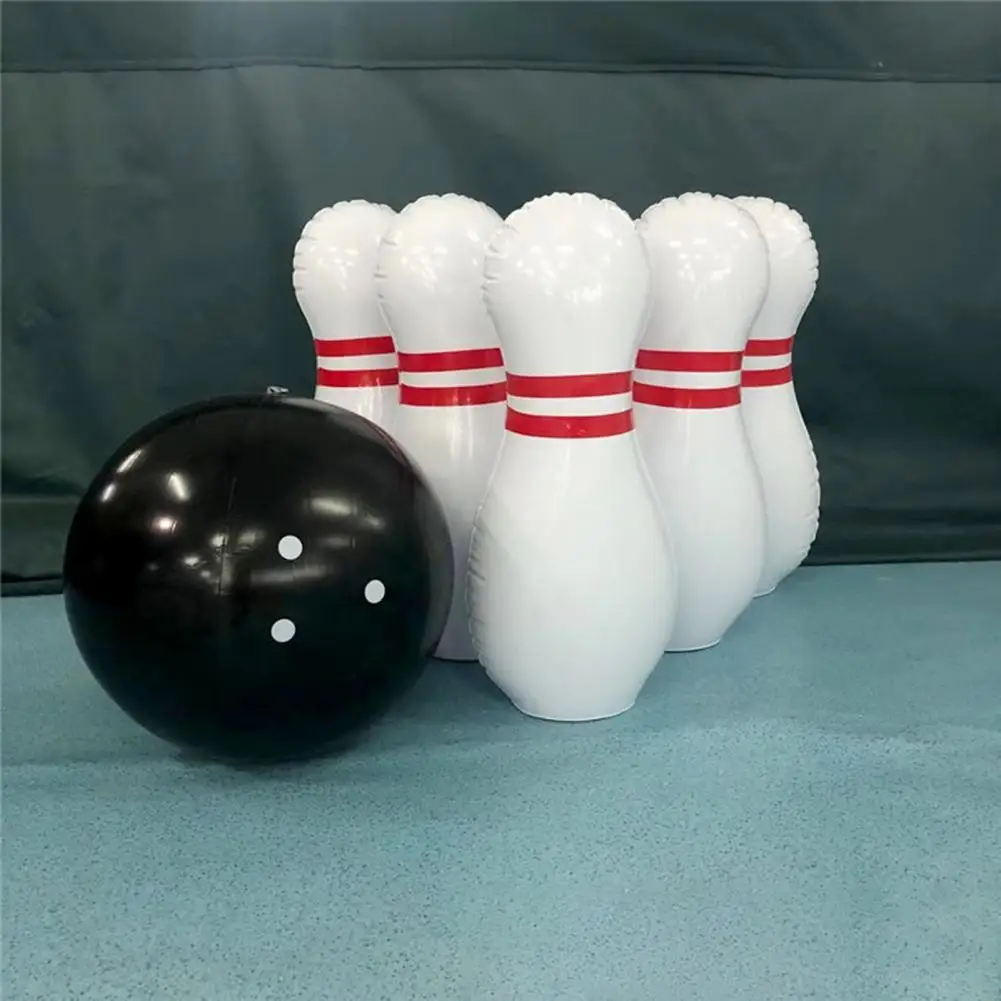 Giant Inflatable Bowling Set Outdoor Kids Inflatable Bowling Suit Game Toy Ball Kids Game Toy Park Lawn Yard Ball