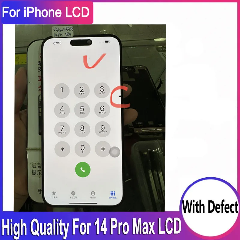 Defect iPhone 14 Pro Max LCD Display Screen Replacement iPhone 14Pro Max LCD Lcd Display Screen