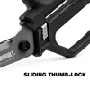 Genuine TOUGHBUILT TB-H4-70-10-LR 5-in Micro-serrated Open Handle Spring Assisted Scissors Hand Tools 6
