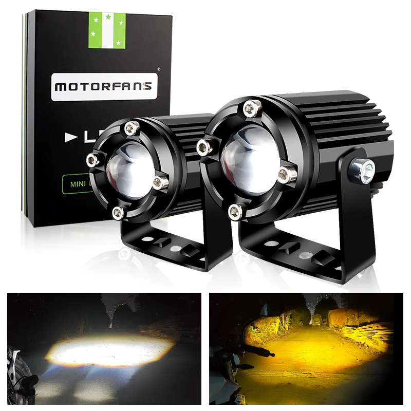 motorcycle-spotlight-headlamp-led-two-color-small-steel-gun-far-and-near-integrated-waterproof-super-bright-12v-for-suzuki-bmw