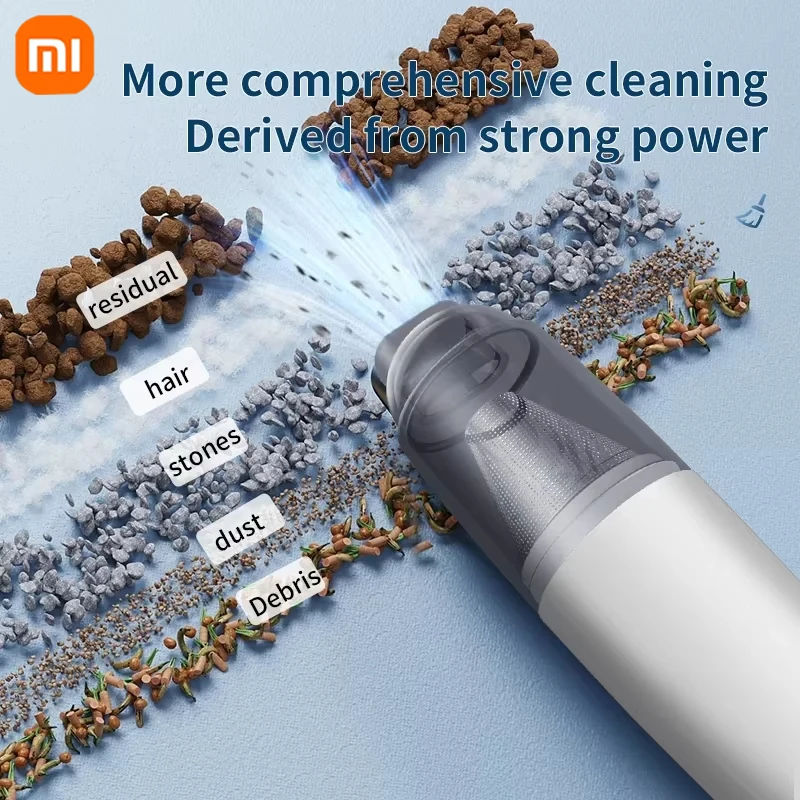Xiaomi Car Vacuum Cleaner Metal Filter Charging High Power Wireless Portable High Suction Dust Mini Car-use Vacuum Cleaner