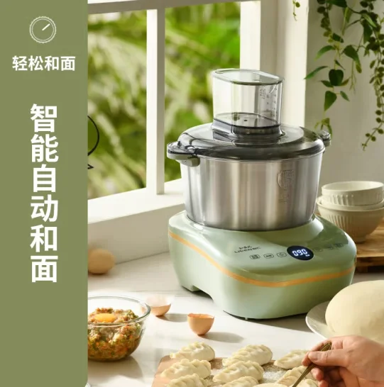 Liren Large Capacity Household Kneading Bread Machine Fermentation Wake up Noodle Multi function and Noodle Machine Cream Green