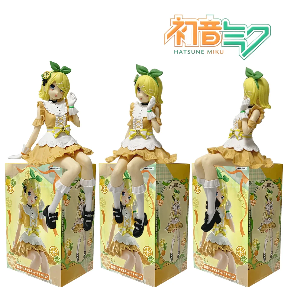 Nova Estátua de Ação do Personagem Kagamine Rin, Modelo de Anime, Ornamento de Mesa, Presente Colecionável Pequeno para Halloween e Dia dos Namorados