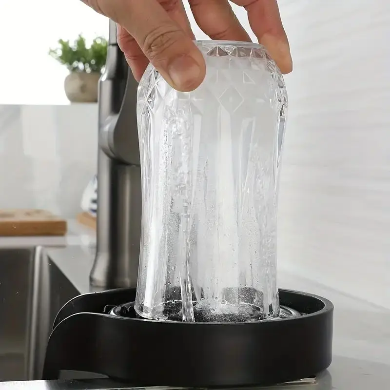 Stainless Steel Cup Rinser For Sink - High Pressure Glass & Bottle Washer For Bar Or Home