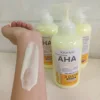 500ml Whitening Body Cream AHA Hydroxy Acids Vitamin C&E Moisturizing Lightening Body Lotion Remove Acne Marks Skin Care 5