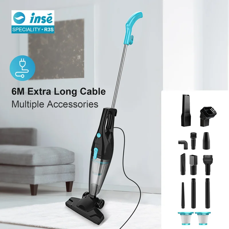 INSE Vacuum Cleaner Corded Stick Vacuum Cleaner R3S Powerful Suction