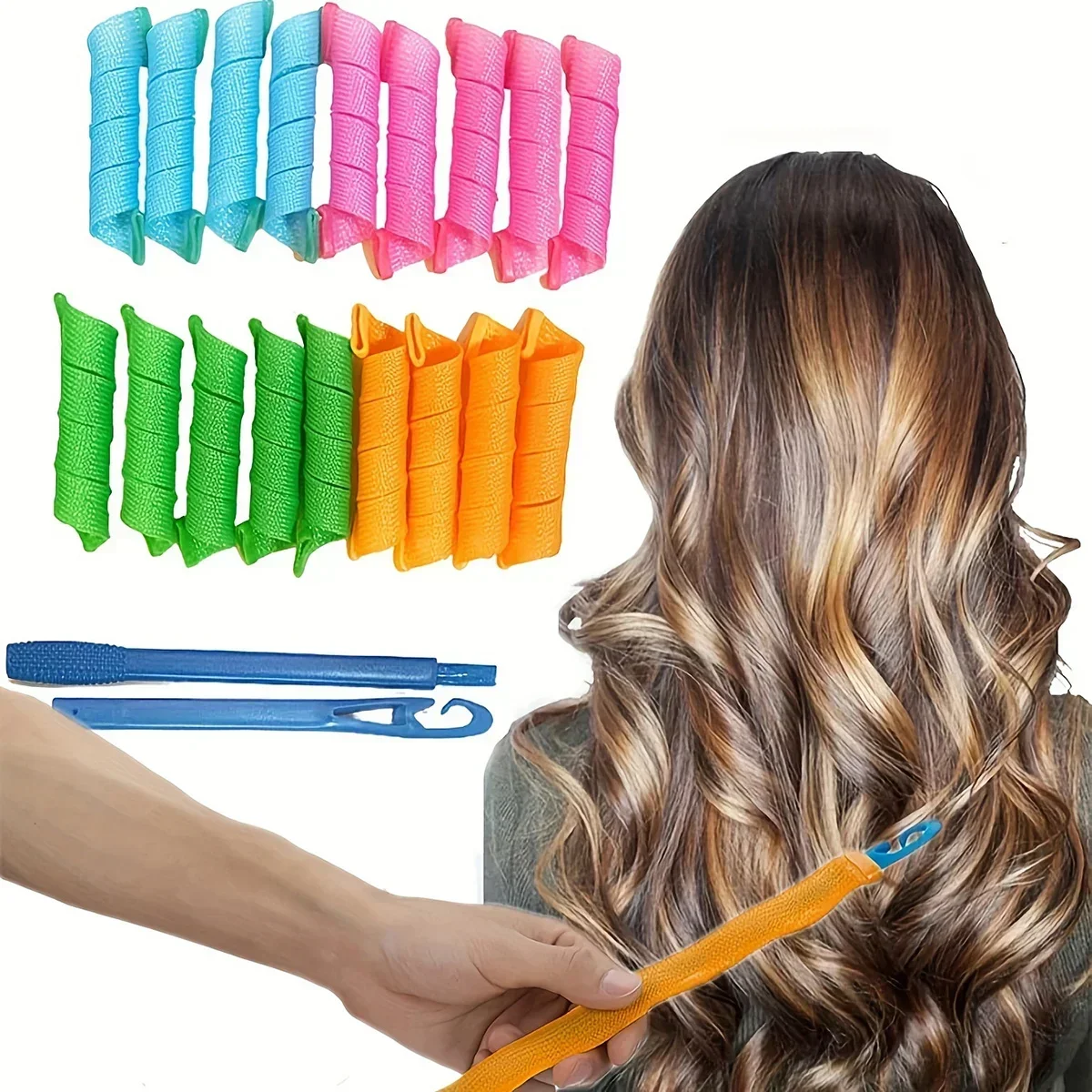 1 Set-Set Magic Hair Curler Heatless Hair Rollers Wave Formers Hairstyle Roller Sticks Curling Hair Styling Tools for Women