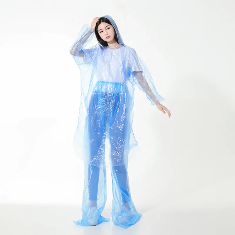 Disposable rain pants new disposable raincoat pants adult thickened leg wrap waterproof outdoor activities plastic fish cycling rain clothes portable