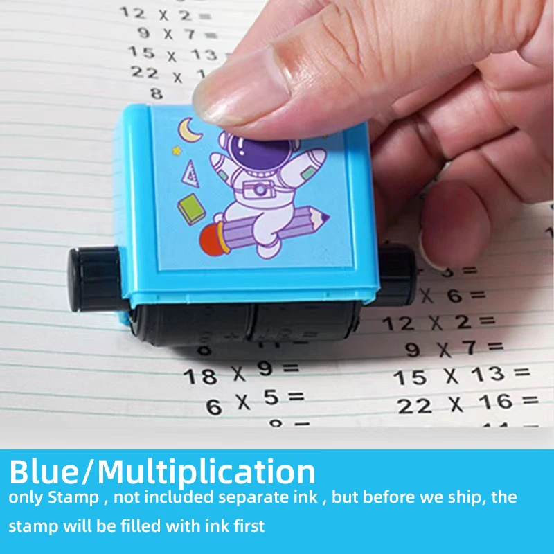 Addition and Subtraction Multiplication and Division Seal Students Within 100 Teaching Digital Roller Practice Questions Stamp