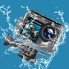 Recording Camera 30m Waterproof Exercise Video Recorder 120° Wide Angle Underwater Camera with Accessories Kit 2