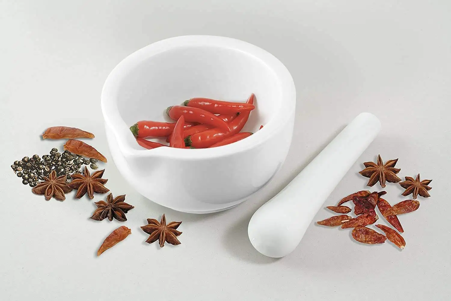 Household Ceramic Mortar and Pestle Set Grinding Bowls for Kitchen Spices Teas Garlic Pepper Grinder Mini Herb Mills Mulit Size salt and pepper grinder nut spice grinder herb grinder herb spice grinder