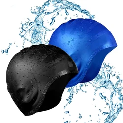 Swimming Cap Silicone Waterproof Swim hat for Men Women Adult Kids Long Hair Pool caps Diving swimming Equipment elastic Cap