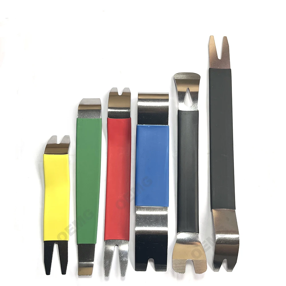 Metal Auto Door Clip Trim Remover Tools Kits Car Interior Dash Radio Audio Installer Pry Car Fastener Disassembly Tool 2