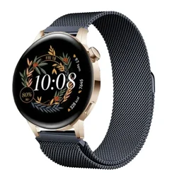 Elegant Milanese Loop Stainless Steel Watch Band Strap for 22mm (14-Space-Gray)