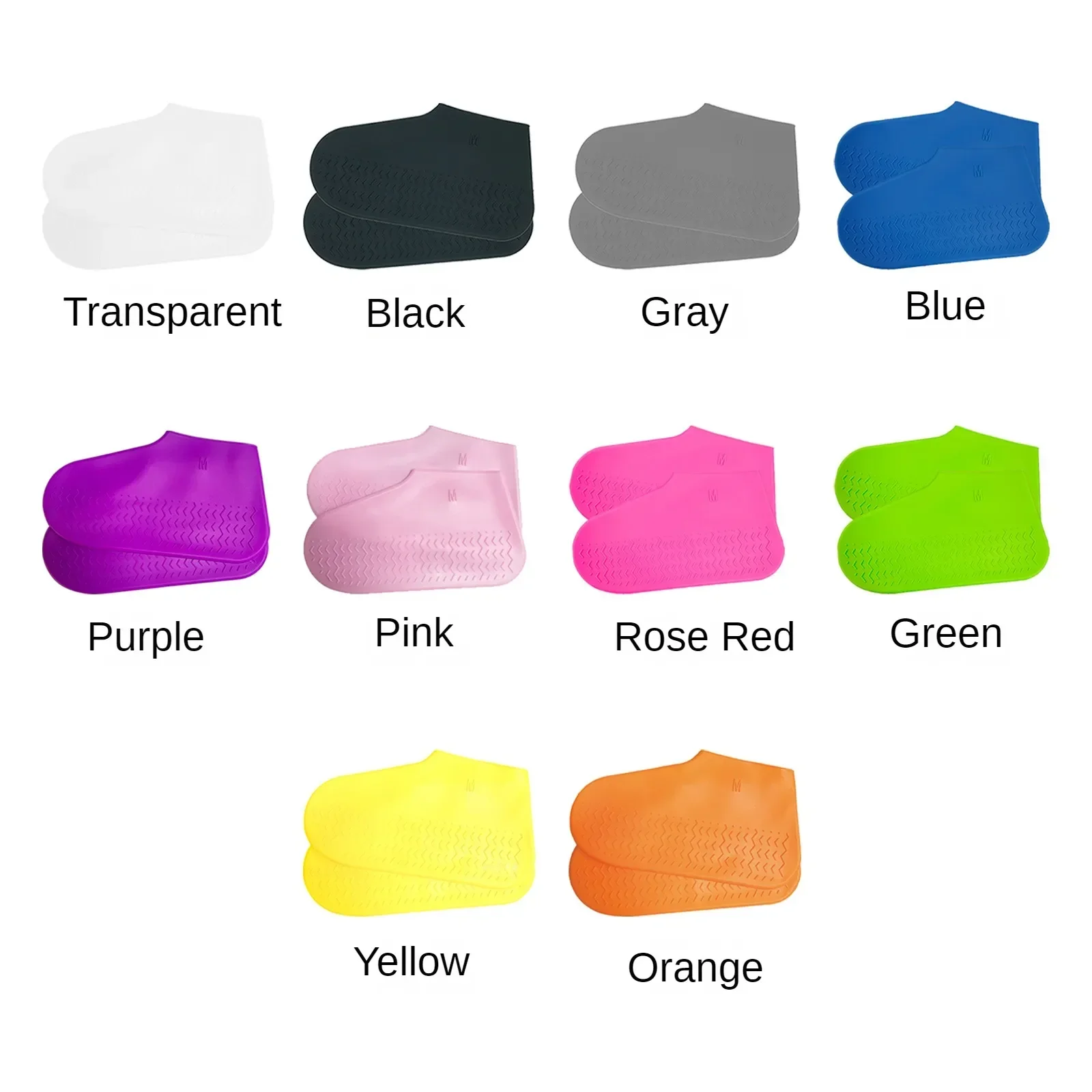 Waterproof Silicone Rain Boots XL L M S Waterproof Shoes Cover Antislip Reusable Silic Overshoes Boot Covers Shoes Accessories shoe covers